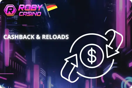 Cashback und Aufladung bei Roby Casino Deutschland