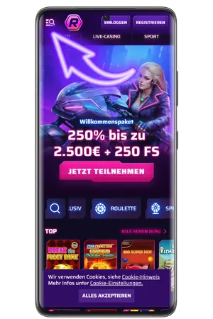 Um die Roby Casino App herunterzuladen, besuchen Sie die offizielle Website.