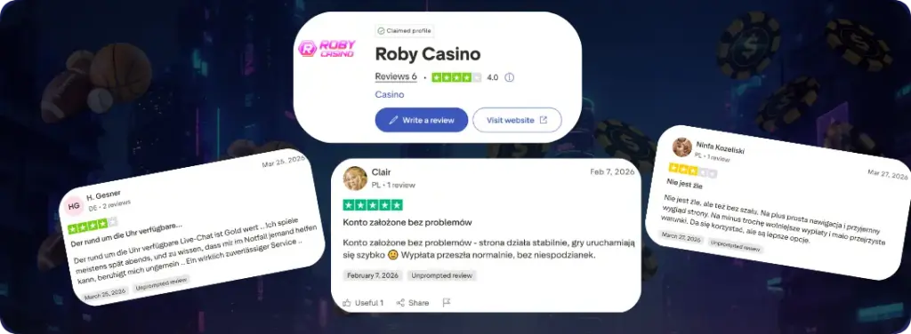  Rezensionen Roby Casino Online